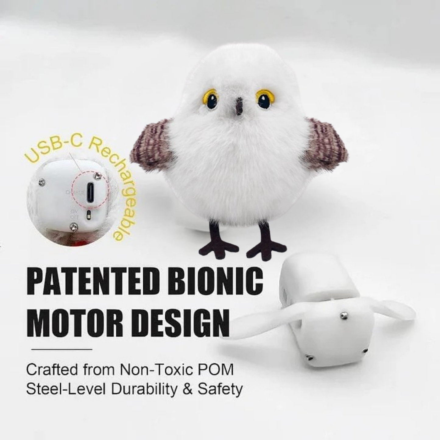Rechargeable Flapping Bird Cat Toy