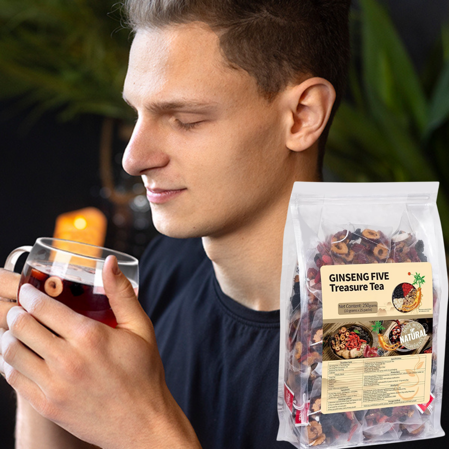 Ginseng Five Treasures Tea